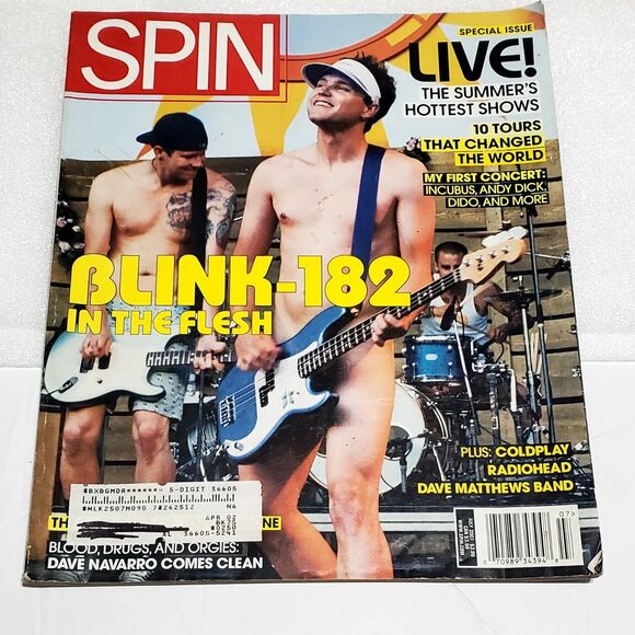 Vtg Spin Magazine July 2001 Blink-182 In the Flesh Vol 17 No 7 Live Issue - Picture 1 of 15